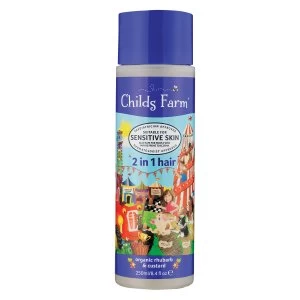 image of Childs Farm 2 in 1 Hair Organic Rhubarb Custard 250ml