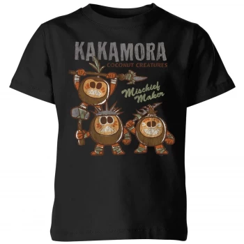 image of Moana Kakamora Mischief Maker Kids T-Shirt - Black - 11-12 Years