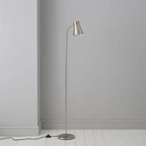 Image of Keats Grey Nickel Effect Floor Lamp