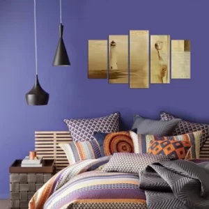 Image of 5PMX-023 Multicolor Decorative MDF Painting (5 Pieces)