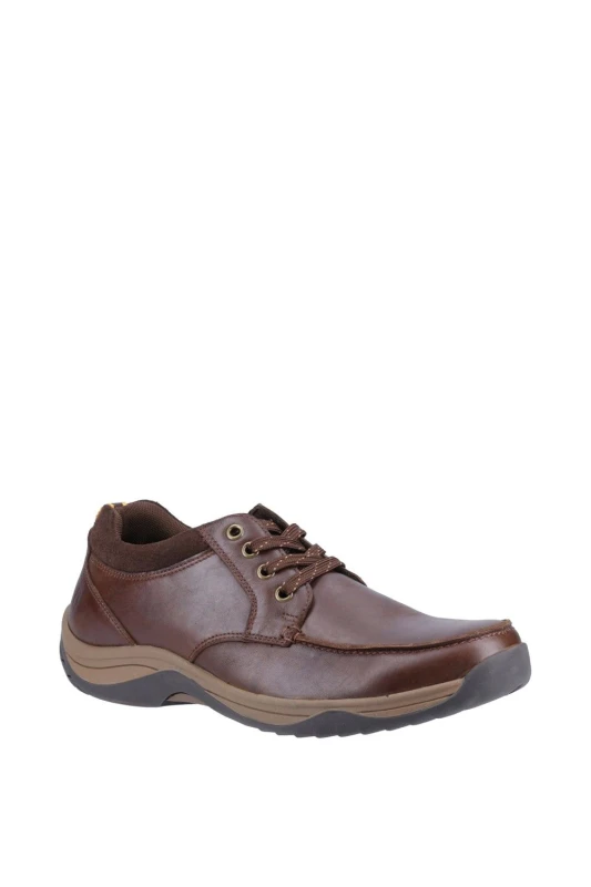 Image of Hush Puppies 'Derek' Classic Lace Shoes Dark Brown