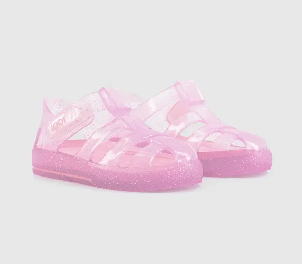 Image of Igor Kids Star Babys Pink Glitter Sandals, 4 Infant