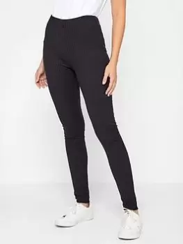 Image of Long Tall Sally Ribbed Lounge Legging Black, Size 12, Women