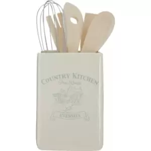 image of Ariston Thermo - Premier Housewares Country Kitchen Utensil Holder with Tools