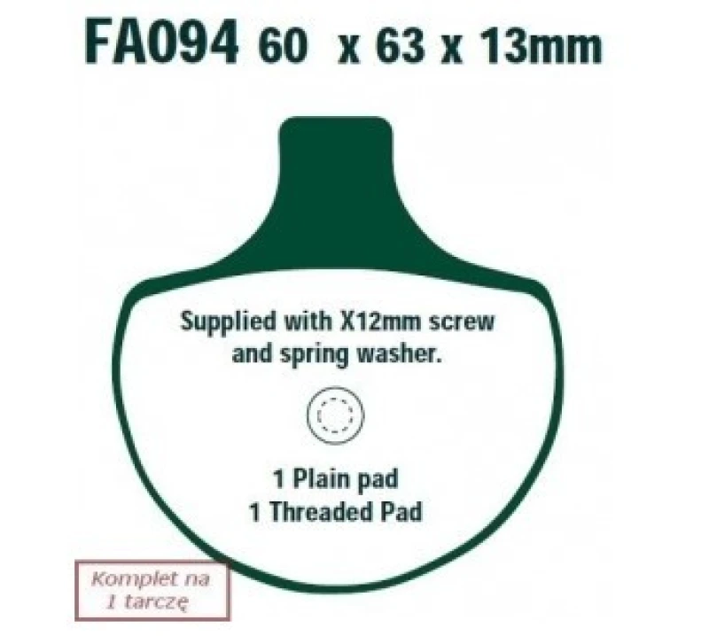 Image of EBC Brakes FA094 Brake pad set Brake Pad Set,disc brake (402)
