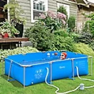 image of OutSunny Pool 1000 D PVC and Steel Blue