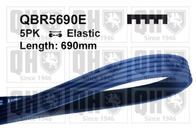 Image of QUINTON HAZELL Serpentine belt QUINTON HAZELL QBR5690E