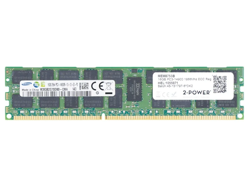 Image of 2-Power 16GB DDR3 1866MHz ECC Reg RDIMM Memory