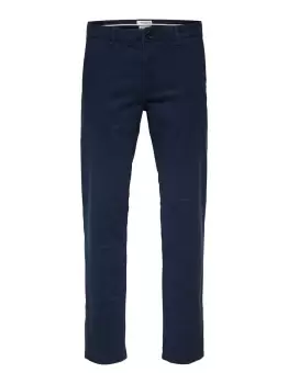 Image of SELECTED Straight Fit Flex - Chinos Men Blue
