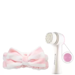 image of brushworks Luxury Facial Cleansing Brush and Headband (Worth £17.99)