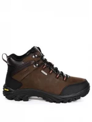 Image of Regatta Burrell Leather Mid, Brown, Size 11, Men