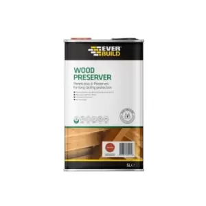 Image of Everbuild Wood Preserver Red Ceda 5 litre