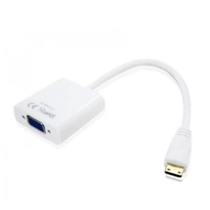 Image of Approx (APPC20) Mini HDMI to VGA Converter Cable, White