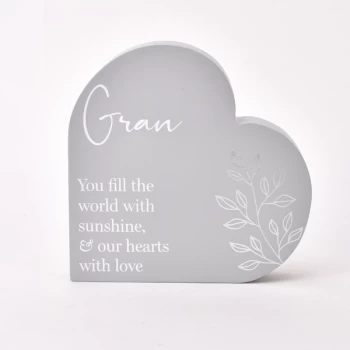 Image of Moments Heart Plaque - Gran