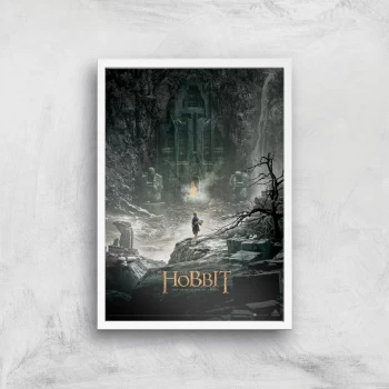 image of The Hobbit: The Desolation Of Smaug Giclee Art Print - A2 - White Frame