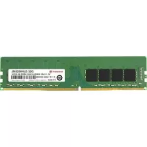 Image of Transcend JetRAM PC RAM card DDR4 32GB 1 x 32GB 3200 MHz 288-pin DIMM JM3200HLE-32G