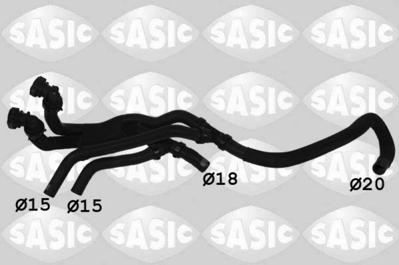 Image of Radiator hose SASIC 3404199
