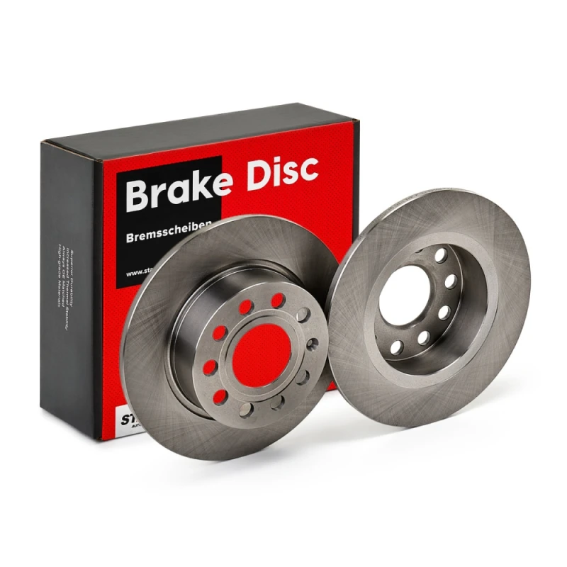 Image of STARK SKGE-2017 Brake disc Rear Axle, solid, Cast Iron, Uncoated, Untreated, without bolts/screws Cast Iron Brake Disc (82)
