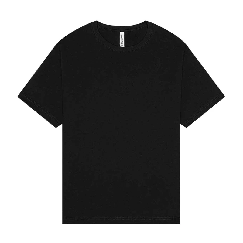 Image of Bella + Canvas Mens Heavyweight Boxy T-Shirt in Black Size: XS Black Male XS