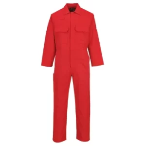 image of Biz Weld Mens Flame Resistant Overall Red 4XL 32"