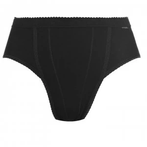 image of Sloggi Sloggi 2 Pack Control Tai Briefs - Black 0004