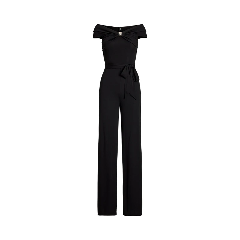 Image of Lauren by Ralph Lauren Womens Jumpsuit Black female 8 (XS)