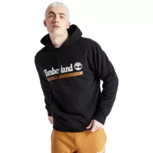 Image of Timberland Established 1973 Hoodie For Men In Black Black, Size L