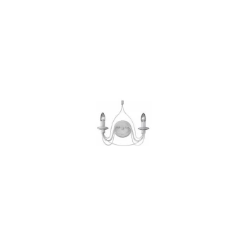 Image of Ideal Lux Lighting - Ideal Lux Corte - 2 Light Indoor Candle Wall Light Rust Brown, E14