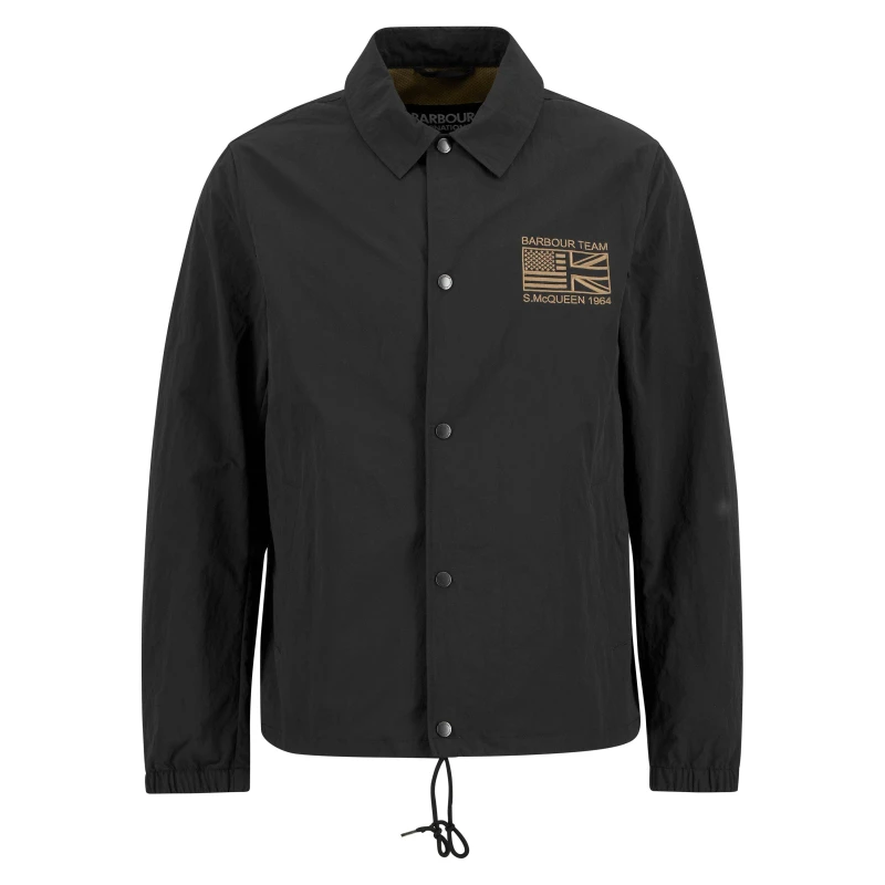 Image of Barbour International Mens Coach Casual Jacket Black BK11 male XL