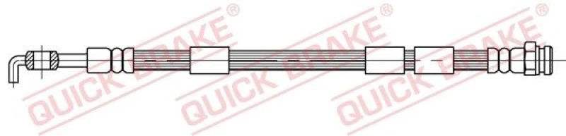 Image of QUICK BRAKE Brake hose QUICK BRAKE 50.400