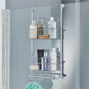 image of Ricomex Over Door Shower Caddy In Nano Coating - Silver