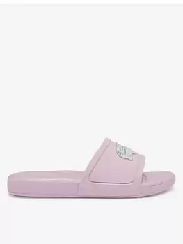 Lacoste L.30 SLIDE 0922 1 CUC LT PNK/WHT, White/Pink, Size 1 Older