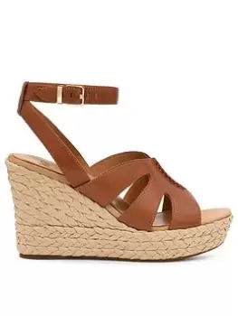Image of UGG Careena Wedge Sandals - Chestnut, Size 3, Women