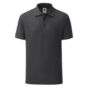 Image of Fruit Of The Loom Mens Tailored Poly/Cotton Piqu Polo Shirt (XXL) (Dark Heather)