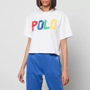 Image of Polo Ralph Lauren Womens Polo Logo Cropped T-Shirt - White - L