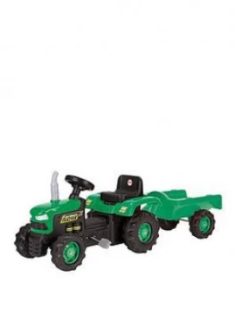 image of Dolu Tractor With Trailer, One Colour