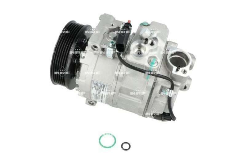 Image of NRF 320051 AC Compressor EASY FIT PAG 46, Refrigerant: R134a, with gaskets/seals Compressor,air conditioning (447)