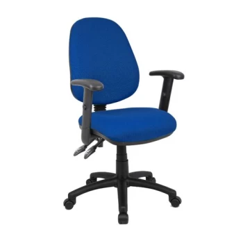 Image of Vantage 100 2 lever PCB operators chair with adjustable arms - blue