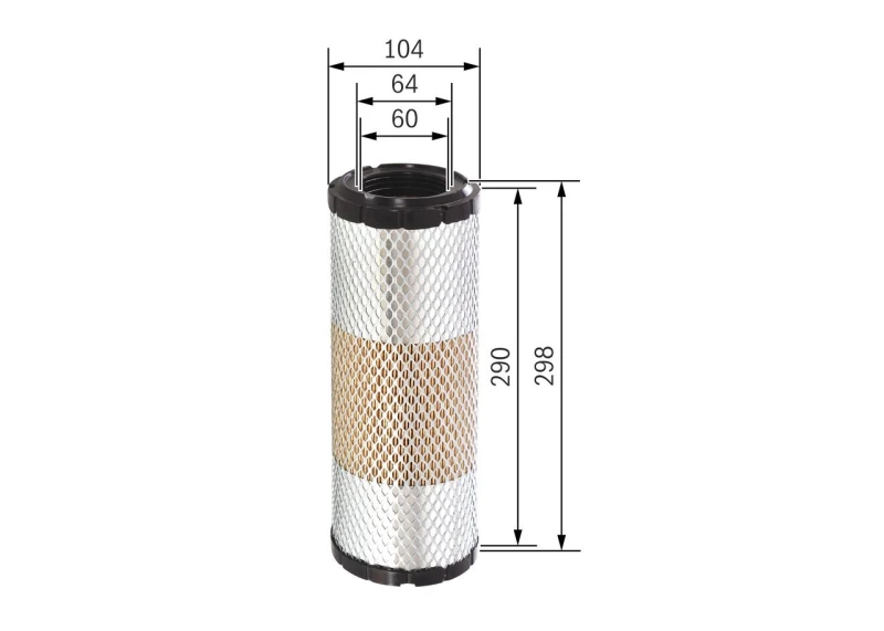 Image of Bosch F 026 400 320 Air filter Filter Insert Air Filter (8)