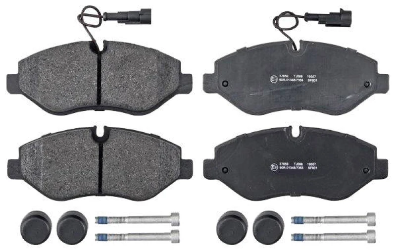 Image of A.B.S. 37659 Brake pad set with integrated wear sensor Brake Pad Set,disc brake (402)