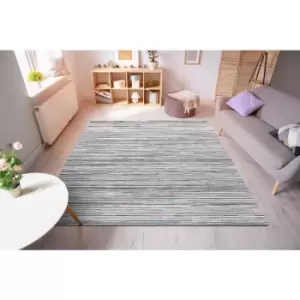 Image of Brighton 98122 6001 Blue Ivory 200cm x 290cm Rectangle - Blue and Ivory