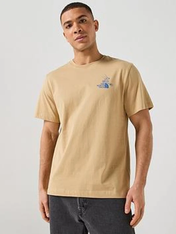 Image of The North Face TNF Mountain Celebration T-Shirt Mens - Green Male S
