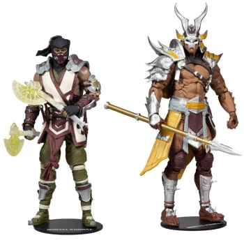 Image of Mortal Kombat Sub-Zero & Shao Khan Statue multicolor