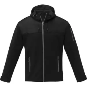 Image of Elevate Mens Match Soft Shell Jacket (3XL) (Solid Black)