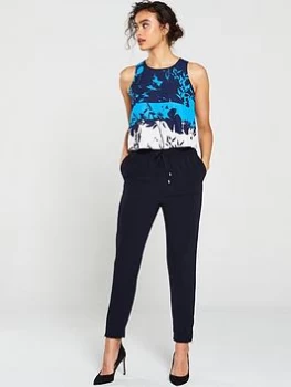 image of Ted Baker Smarah Bluebell Jumpsuit, Dark Blue, Size 3=12, Women