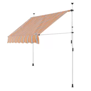 image of Clamp Awning Orange/Black/White 150cm