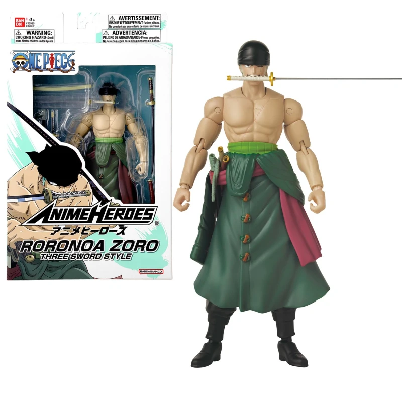 Image of One Piece One Piece Roronoa Zoro Three Swords Style Action Figure