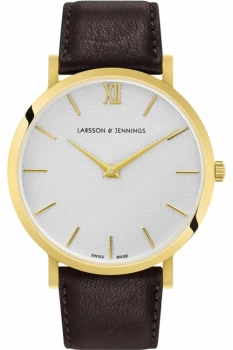 image of Ladies Larsson & Jennings Lugano Sloane 40mm Watch LGN40-LBRN-CT-Q-P-GW-O