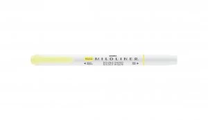 Zebra Mildliner Double Ended Highlighter Yellow PK10