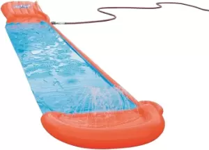 image of Bestway 5.5m (18ft) Single Slip & Slide with Inflatable Ramp & Sprinklers